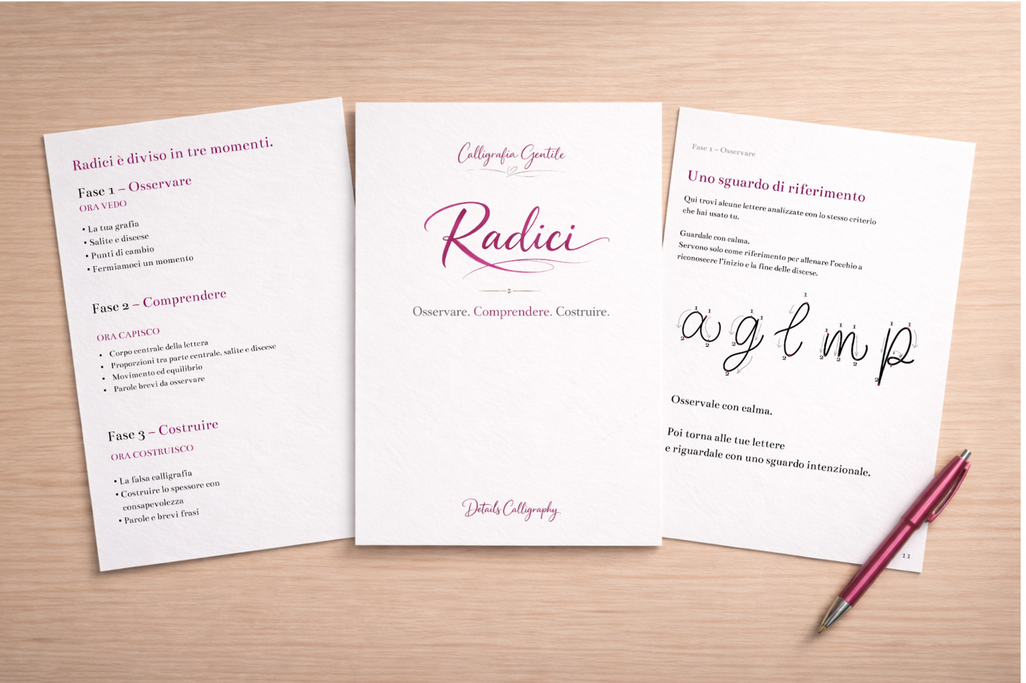 Radici | Risorsa digitale di calligrafia partendo dalla tua grafia